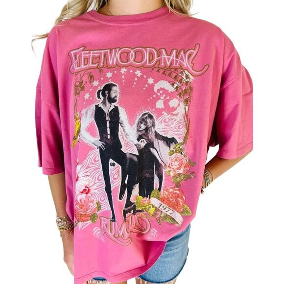 DAYDREAMER Fleetwood Mac Rumours Tee One Size Fits Most New w/o Tag MSRP $98 - Picture 4 of 6